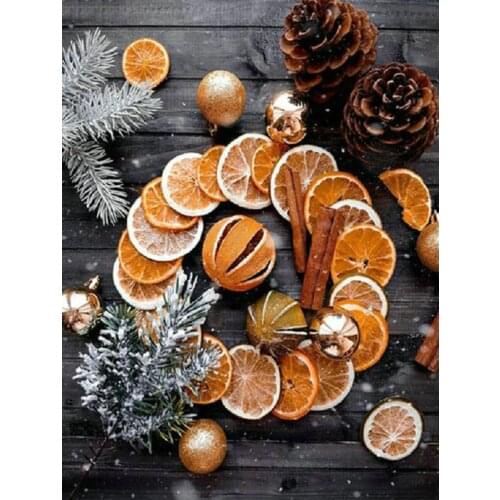 DIY 5D Diamond Painting Cross Stitch arts Full square diamond Embroidery lemon stickers rhinestone Mosaic picture home decor