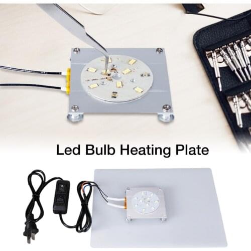 220V 300W Led Bulb Remover BGA Demolition Chip Welding Aluminum PTC Plate LED Lamp Bead Demolition Tool #W0