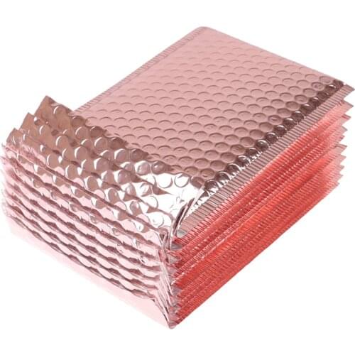 1/10Pcs 15x20 + 4cm Rose Gold Foam Envelope Bags Self Seal Mailers Padded Shipping Envelopes With Mailing Bag