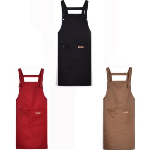 Kitchen Aprons For Woman Men Chef Work Apron For Bar Shop Cafes Beauty Nails Studios Fashionapron For Kitchen Accessories