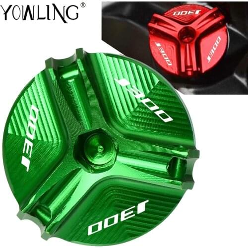 M20*2.5 Motorcycle CNC Oil Filler Cap Frame Engine Magnetic Oil Drain Plug Cover Screw For KAWASAKI J300 J 300 2015 2016 2017