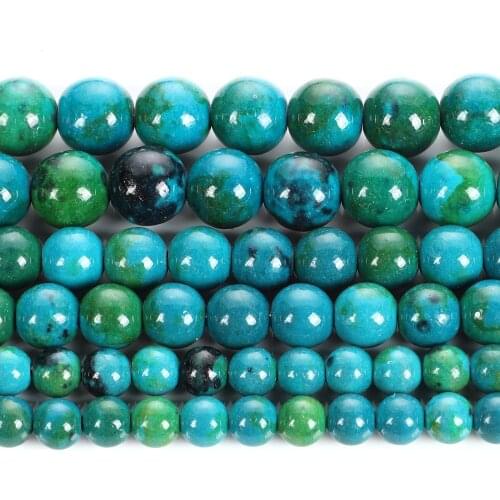 New 6 8 10mm Round Natural Stone Beads For Jewelry Making DIY Phoenix Lapis Stone Loose Spacer Beads Bracelet Necklace Handmade