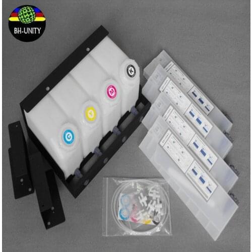 Original 1.5L eco solvent 4+4 ink tank supply system with Continuous ciss for Mutoh Mimaki Allwin Roland printer