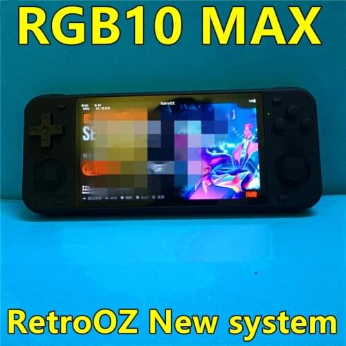 RGB10Max-RetroOZ New system 5-inch large-screen handheld RK3326 open source handheld handheld video game for students