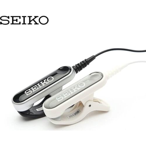 Seiko STM30 Clip Style Pickup Microphone Black/White STM30B for tuner Guitar Ukulele Mandolin Banjo Violin Viola Pickup