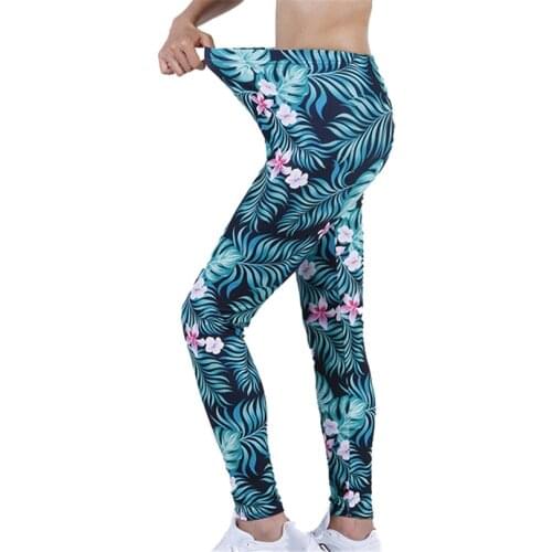 LJCUIYAO Sexy Push Up Leggings Women Fitness Tie Dye High Waist Gym Workout Sport Graffiti Print Red Blue Stitching XXL Bottom