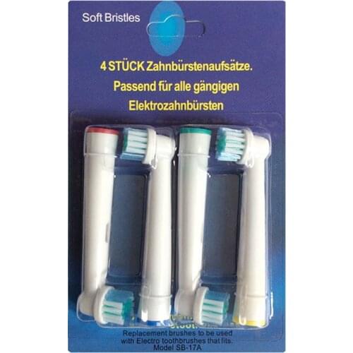 2021 New 4pcs Electric Toothbrush Heads Replacement SB-17A Soft Brush Accessories