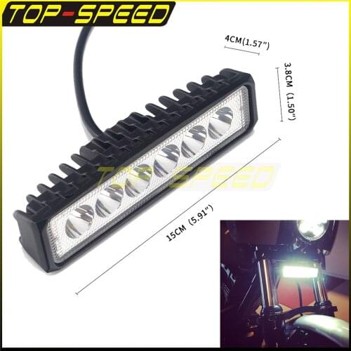 Motorcycle 18W Work light LED Bar 6" DRL 12V/24V For Automotive Vehicles Trucks Off Road Cars Trucks Tractors SUVs ATVs Boat