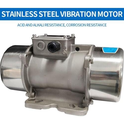 Stainless steel vibration motor is widely used in various food and chemical machinery