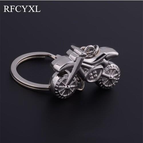 1PCS Mini motorcycle model Key Chains Rings Zinc Alloy Metal Holder For Car Keyrings KeyChains For Man Women High Quality Gift