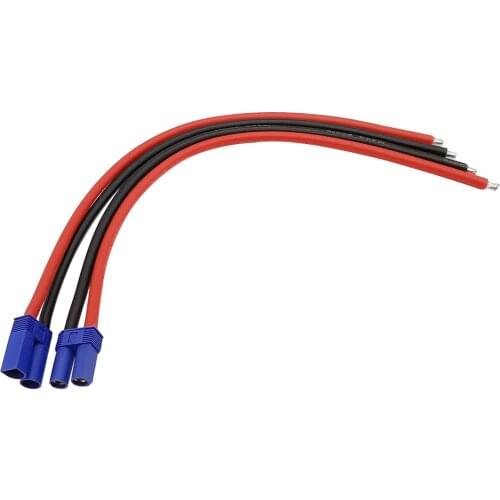 1Pcs EC5 Male / Female Connector 10AWG Silicone Cable EC5 Plug Jack Wire Length 15/30/50cm for RC Lipo Battery Charger Toys DIY