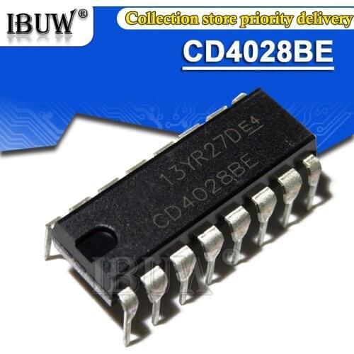 10PCS CD4028BP DIP16 CD4028 DIP-16 DIP
