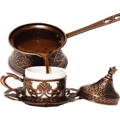 200 ml Turkish coffee Cezvesi Casting 4 Personality Coffee Teapot Ottoman Traditional Healthy Durable Mırra Pestle Drop Gummy Coffee