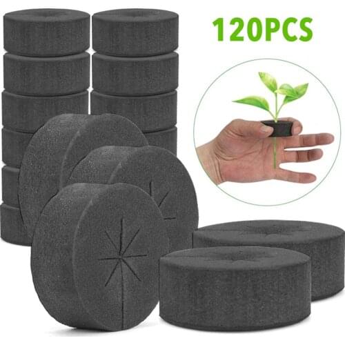 30/60/120Pcs Clone Collars High Density Neoprene Inserts Foam Block For Hydroponics Cloning DIY Garden Plants