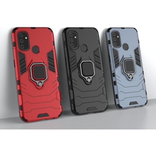 50pcs/lot Hybrid TPU+PC Armor Back Phone Case For Oneplus 8T For One Plus Nord N10 5G N100 With Car Ring Bracket
