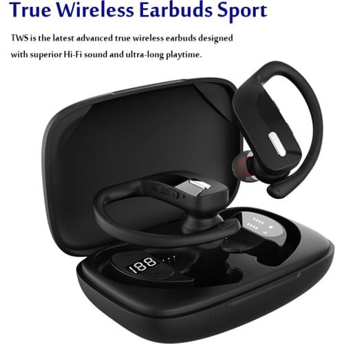 Wireless Headphones Bluetooth 5.1 Earphones Bluetooth Handsfree LED Display Sports Waterproof Earbuds for Xiaomi IOS Headset