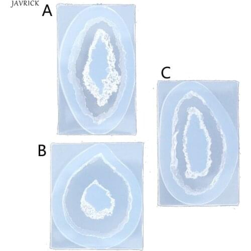 Jewelry Resin Mold Crystal Quartz Rock Cluster Geode Druzy Gem Pendant Silicone Mold Resin Jewelry For DIY Making