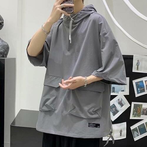 JYDEDRY Men's T-shirts With A Hood