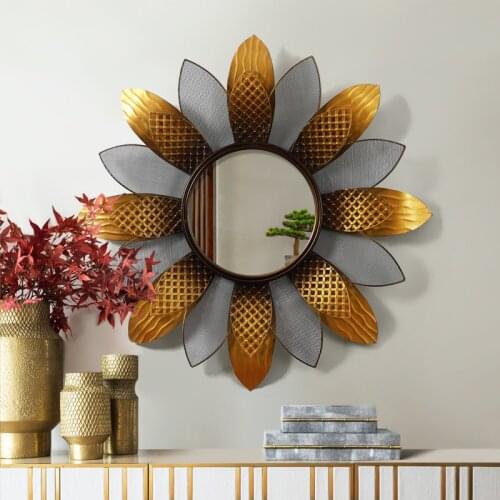 Chinese Wrought Iron Wall Background Sunglasses Flower Crafts Decoration Porch Wall Mural Metal Ornament Restaurant Wall Sticker