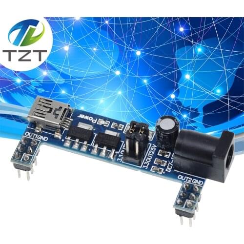 MB102 Breadboard Power Supply Module DC 3.3V 5V For Arduino Solderless Mini USB Power Supply Compatible Bread board MB-102