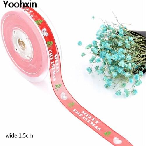 Fashion red 1.5CM Wide Embroidery lace fabric trim ribbon cord DIY sewing applique Christmas gift decor