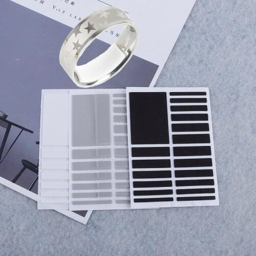 Fashion 1set/lot Rubber Sticker Ring Size Adjuster Tool Jewelry Parts Accessories 2019 New Arrival