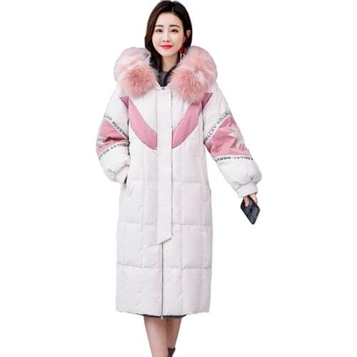 2019 New Women Fashion Parker Cotton Coat Casual Hooded Korean Version Jacket Long Sleeve Parker Lengthen Thick Female Outerwear