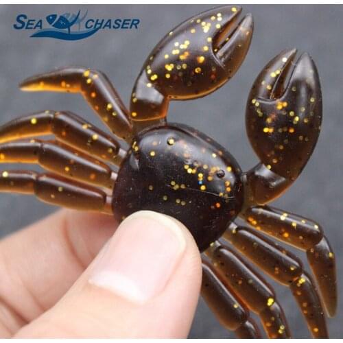 NEW 5pcs Lifelike Artificial Soft Fishing Lures Crab Bait Fishing Tackle Accessory Tool Fake Lures Pesca Free shipping
