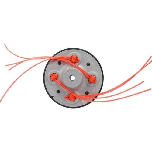 New Universal 1pc 4 Lines Bump Speed Feed String Grass Trimmer Head For Gasoline Lawn Mower Brush Cutter Head Replacement