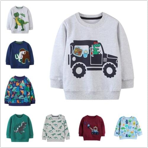 VIDMID Autumn new girls' cotton sweater European and American cartoon embroidery small and medium childrens sweater 1004
