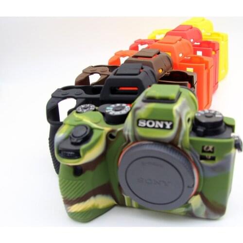 Portable Rubber Silicone case Camera Bag for Sony ILCE-A9II A9M2 A9 markII A92 protective shell skin cover