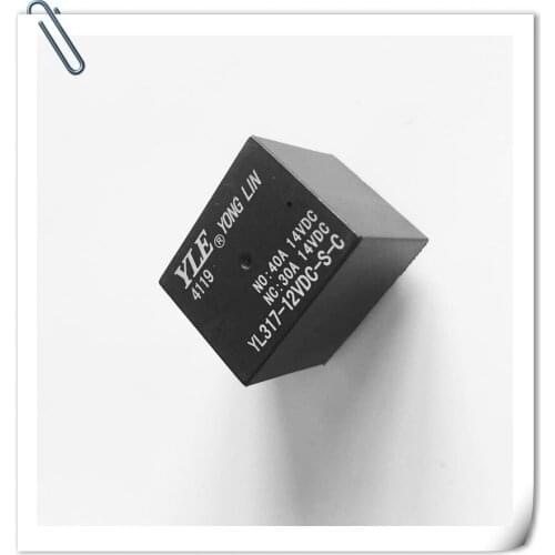 Relay YL317-12VDC-S-C car headlight relay contact 10A 14VDC 30A 14VDC