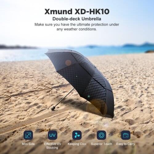 27inch 1-2 People Folding Umbrella Double Layer Portable Automatic Umbrella Camping Sunshade