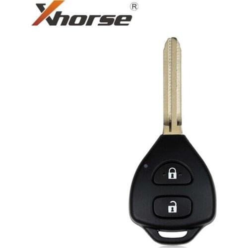Xhorse XKTO05EN Wired Universal Remote Key for Toyota Style Flat 2 Buttons for VVDI VVDI2 Key Tool 10pcs/lot