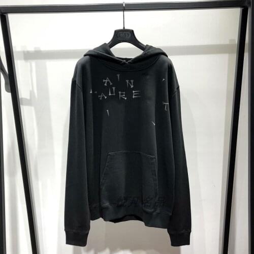 2020 Women Cotton Long Sleeve Sweatshirt Plus Size Letter Print Black Hooded Pullover Female Fashion Casual Loose Hoodies G13