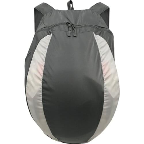 1pc Nylon Material Lightweight Foldable Portable Motorcycle Helmet Backpack With 28L large Capacity Solid And Durable