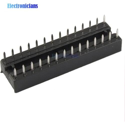 10PCS 28 Pin DIP SIP Round IC Sockets Adaptor Solder Type Narrow New