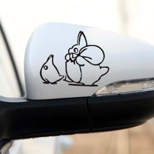 2 x Lovely totoro Car Stickers and Decal rearview mirror for Toyota Ford Chevrolet Volkswagen Honda Hyundai Kia Lada