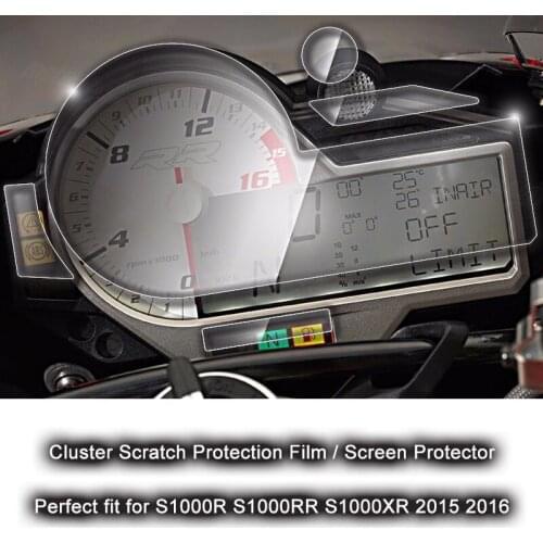 Brand New Motorcycle Parts For BMW S1000R S1000RR S1000XR 2015 2016 Cluster Scratch Protection Film Screen Protector Protection