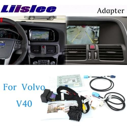 Liislee Reverse Camera Interface Adapter Screen Monitor Upgrade Rear Camera For Volvo V40 2013~2016 Display Decoder