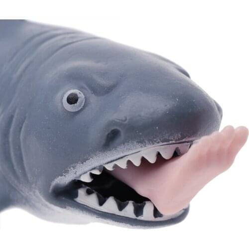 Shark Squeeze Vent Toy Fun Stress Reliever Press To Spit Leg Kids Novelty Gift