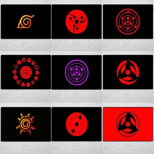 Anime Naruto Symbol Canvas Painting Helix Maru Naruto Uchiha Sasuke Nami Character Poster HD Decoration Mural Bedroom Decoration