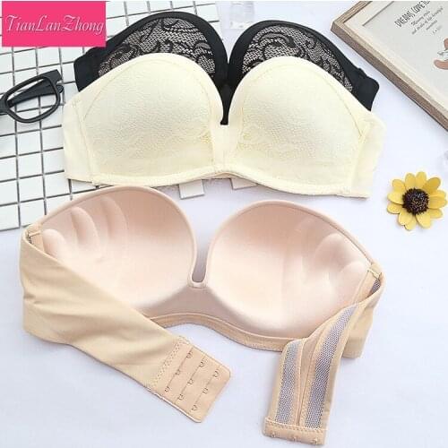 Invisible Bra Strapless Bralette Party Wedding Womens Underwear Sexy Anti-Slip Lingerie Female Seamless Temptation crop top