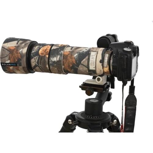ROLANPRO Nylon Camouflage Lens Clothing Rain Cover for Canon EF 100-400mm f4.5-5.6 L IS USM Lens Coat Sleeve Guns Clothing