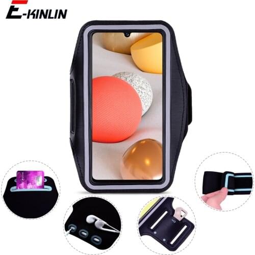 Workout Arm Band Cover Case For Samsung Galaxy F62 F12 A22 F02s F41 F52 A72 A52 A02 A32 A02s A12 A42 Sport Running Gym Phone Bag