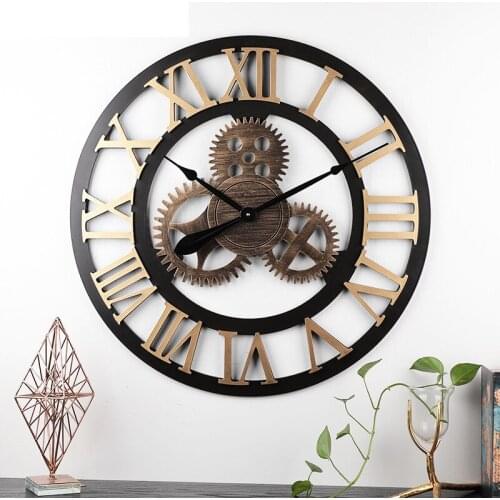 WOOD WALL CLOCKS HOME DECORATION ACCESSORIES 50X50CM BIG 3D DIGITAL CLOCK WATCH MODERN DECOR LIVING ROOM OFFICE HANGING HOROLOGE