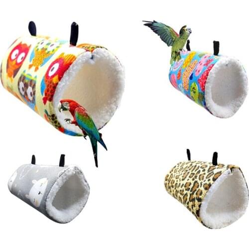 Parrot Hammock Honey Bag Flying Sable Hanging Channel Warm Cotton Nest Hamster Tunnel Nest Bird Nest