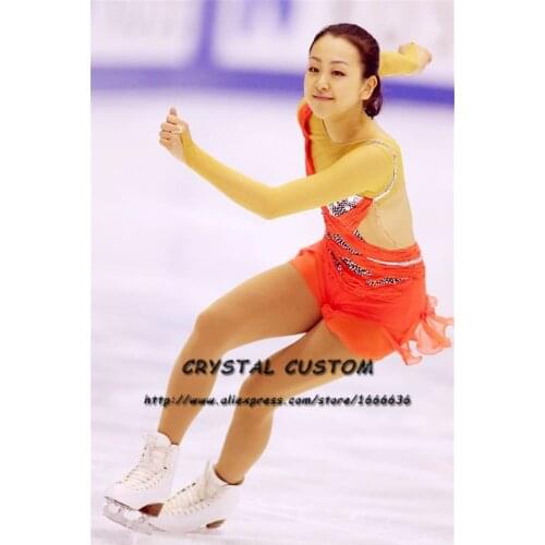 Hot Sales Custom Child Ice Skating Dress Beautiful New Brand Vogue Figure Skating Dresses For Competition DR2807