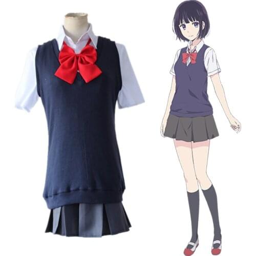 Anime Scums Wish Cosplay Costumes Hanabi Yasuraoka School Uniform Cosplay Costumes Halloween Party Kuzu No Honkai Cosplay