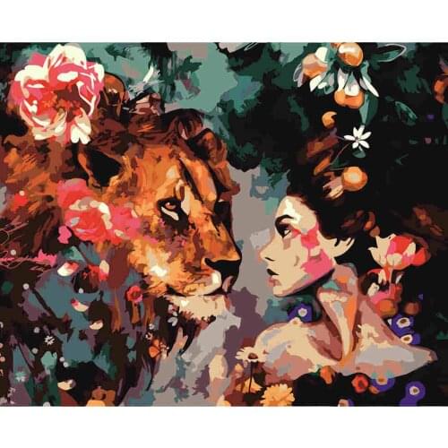 Oil Diy Painting By Number Acrylic Brush Canvas Moderne Wall Art Decors Childerd Gift Handpainted Color By Number 40X50Cm